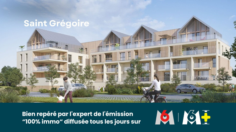 T2 NEUF 50,83 m² + TERRASSE SUD – ST GREGOIRE - Ventes appartement - Bretagne - photo 7