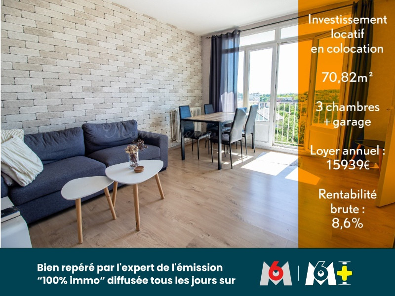 Special investisseurs - Investissement locatif cles en main - Colocation etudiante en place - Ventes appartement - Bourgogne-Franche-Comté - photo 6