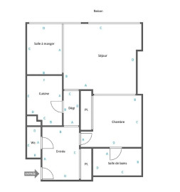 
                                                                        Vente
                                                                         2 PIECES AVEC TERRASSE / BELLES FEUILLES