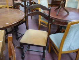 
                                                                        Meuble
                                                                         4 chaises bois tapissées, promotion