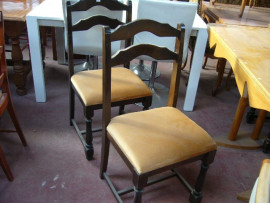 
                                                                        Meuble
                                                                         4 chaises bois tapissées, promotion