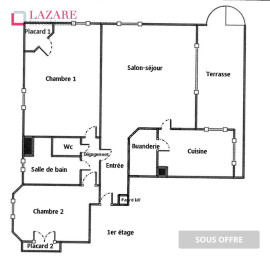 
                                                                                        Vente
                                                                                         A VENDRE BEL APPARTEMENT T3 AVEC TERRASSE
