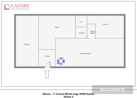 
                                                                                        Vente
                                                                                         A VENDRE MAISON T9 NANTES (HAUTE MITRIE)
