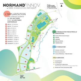
                                                                                        Vente
                                                                                         À vendre – Terrains industriels jusqu'à 7,5 hectares divisibles au sein de Normand'Innov à Caligny –