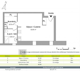 
                                                                                        Location
                                                                                         Appartement 1 pièce