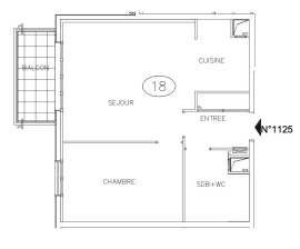 
                                                                                        Vente
                                                                                         Appartement 2 pièces avec balcon - Suresnes