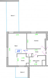 Vente
Appartement 2 pièces avec balcons - Saint-Ouen