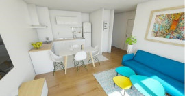 Location
Appartement 2 pièces de 41.86m² meublé