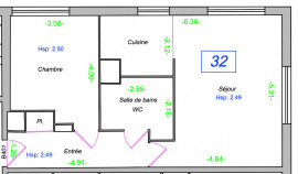 
                                                                                        Vente
                                                                                         Appartement 2 pièces  - Saint-Ouen