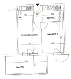 
                                                                                        Vente
                                                                                         Appartement 2 pièces situé à St Antoine