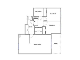 
                                                                                        Vente
                                                                                         Appartement  - 3 pièces  - 60.0 m²