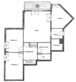 
                                                                                        Location
                                                                                         Appartement 3 pièces