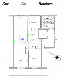 
                                                                                        Vente
                                                                                         Appartement 3 pièces avec balcon - Saint-Ouen