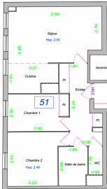 
                                                                                        Vente
                                                                                         Appartement 3 pièces - Saint-Ouen