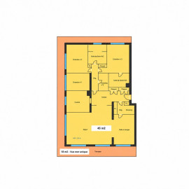 
                                                                                        Vente
                                                                                         Appartement  - 4 pièces  - 125.0 m²