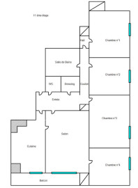 
                                                                                        Vente
                                                                                         Appartement 5 pièces avec balcon - Colombes