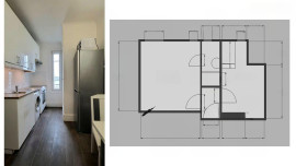 
                                                                                        Location
                                                                                         Appartement Paris 18ème – 22m2 – rue Ganneron