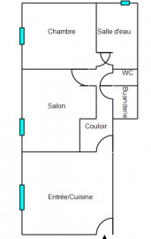 Vente
Appartement rénové de 53 m² + mezzanine, garage et 2 stationnements privatifs