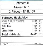 
                                                                                        Location
                                                                                         Appartement T2 44m² à null