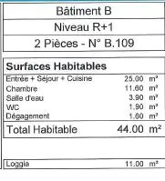 
                                                                                        Location
                                                                                         Appartement T2 44m² à null