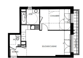 
                                                                                        Vente
                                                                                         Appartement T2 avec balcon à Chaville