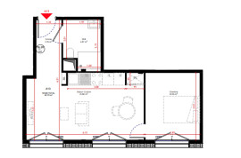 
                                                                                        Vente
                                                                                         Appartement T2 de 40,75m2 à Paris