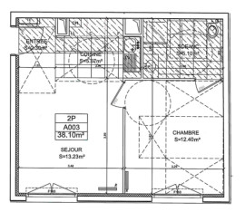 
                                                                                        Vente
                                                                                         Appartement T2 – Idéal profession libérale