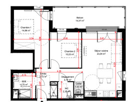 
                                                                                        Vente
                                                                                         Appartement T3 à Poitiers