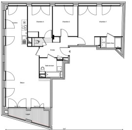 
                                                                                        Vente
                                                                                         Appartement T4 100m2 avec loggia