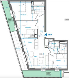 
                                                                                        Vente
                                                                                         Appartement T4 avec terrasse – St Denis