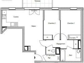 
                                                                                        Location
                                                                                         Beau 3P 57m² neuf avec terrasse et jardin 30m²