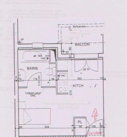 
                                                                                        Location
                                                                                         Beau studio meublé 27m²  quartier facs
