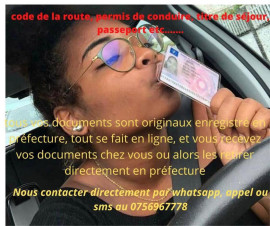 
                                                                                        Autres Services
                                                                                         code de la route, permis de conduire, titre de séj
