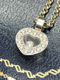 
                                                                                        Bijoux, montres
                                                                                         Collier Chopard Happy Diamonds coeur Or gris