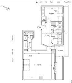 
                                                                                        Vente
                                                                                         Dernier étage - Appartement T2 avec terrasse