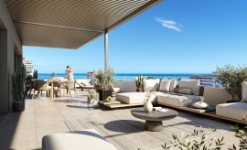 
                                                                                        Vente
                                                                                         DERNIER ETAGE VUE MER Penthouse Villeneuve loubet