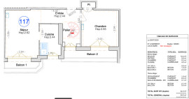 
                                                                                        Vente
                                                                                         Duplex 3 pièces compacte avec 3 balcons