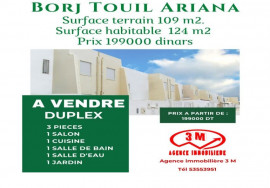 Vente
Duplex Borj Touil 3M642