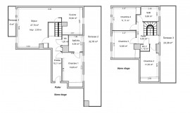 Vente
Duplex familial au dernier étage avec terrasses !