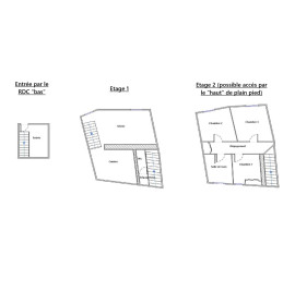 
                                                                                        Vente
                                                                                         Gilette 4 pieces au calme en duplex