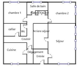 
                                                                                        Vente
                                                                                         Maison 3 pièces  usage habitation ou pro libérale