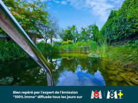 
                                                                                        Vente
                                                                                         Maison d’artiste avec piscine naturelle, sauna et dépendance – 12 ares – Algolsheim