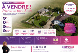 
                                                                                        Vente
                                                                                         MAISON RENOVEE 145 m², GARAGE 40 m², TERRAIN 1 555 m², CORSANT-LA NEUVE