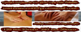 
                                                                                        Travaux, bricolage, jardinage
                                                                                         massage naturiste