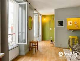 
                                                                                        Vente
                                                                                         Montmartre – 2P 40 m² traversant, parquet, cave
