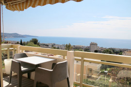 Vente
Nice Fabron 2 Pieces standing VUE MER Panoramique au calme avec piscine