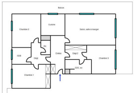 
                                                                                        Vente
                                                                                         Nice Ouest Lanterne 4 pièces rénové au calme avec piscine et terrasse