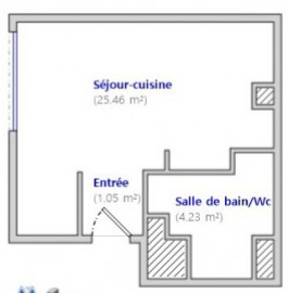 
                                                                                        Vente
                                                                                         Paris 16ème Studio 31m² - 372,000 €