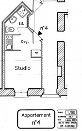 Location
studio meublé