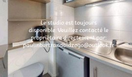 
                                                                                        Location
                                                                                         Studio meublé de 24m2